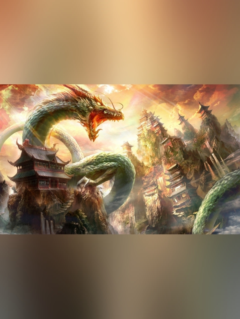 Green Fantasy Dragon Custom Fridge Magnet Large Home Kitchen Decor